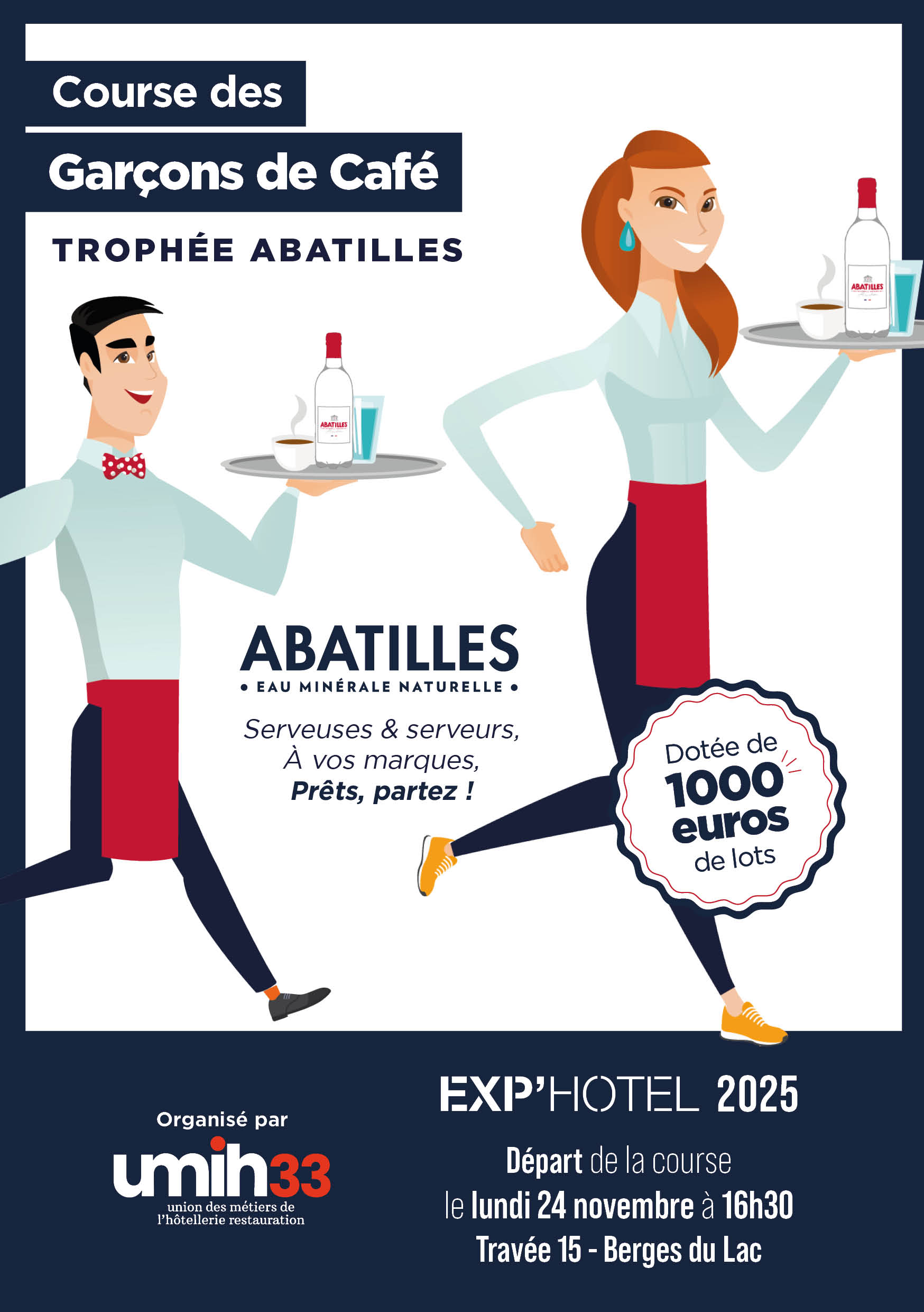 Course Garçons de Cafés UMIH 33 ABATILLES 24/11 à 16h30