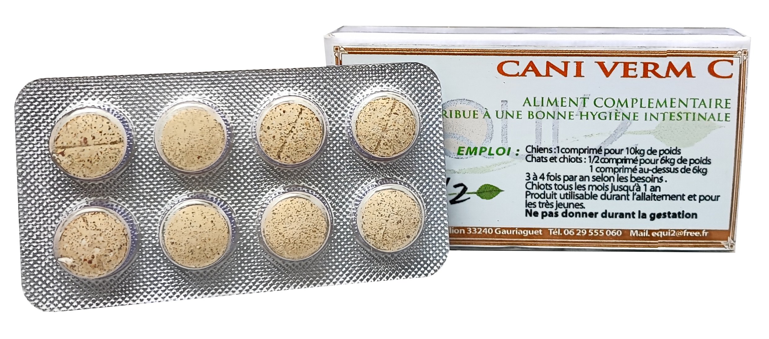 Cani Verm C, le vermifuge naturel pour chiens