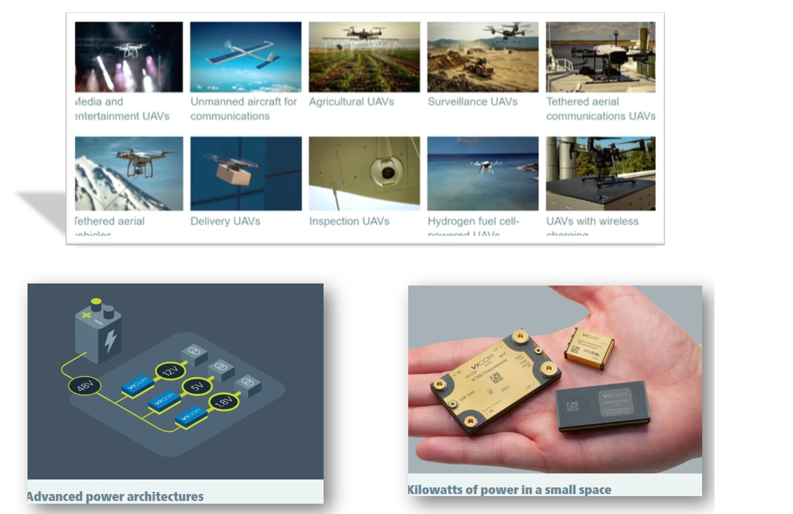 Vicor: Increase UAV Flight Time, Range and Payload Capacity