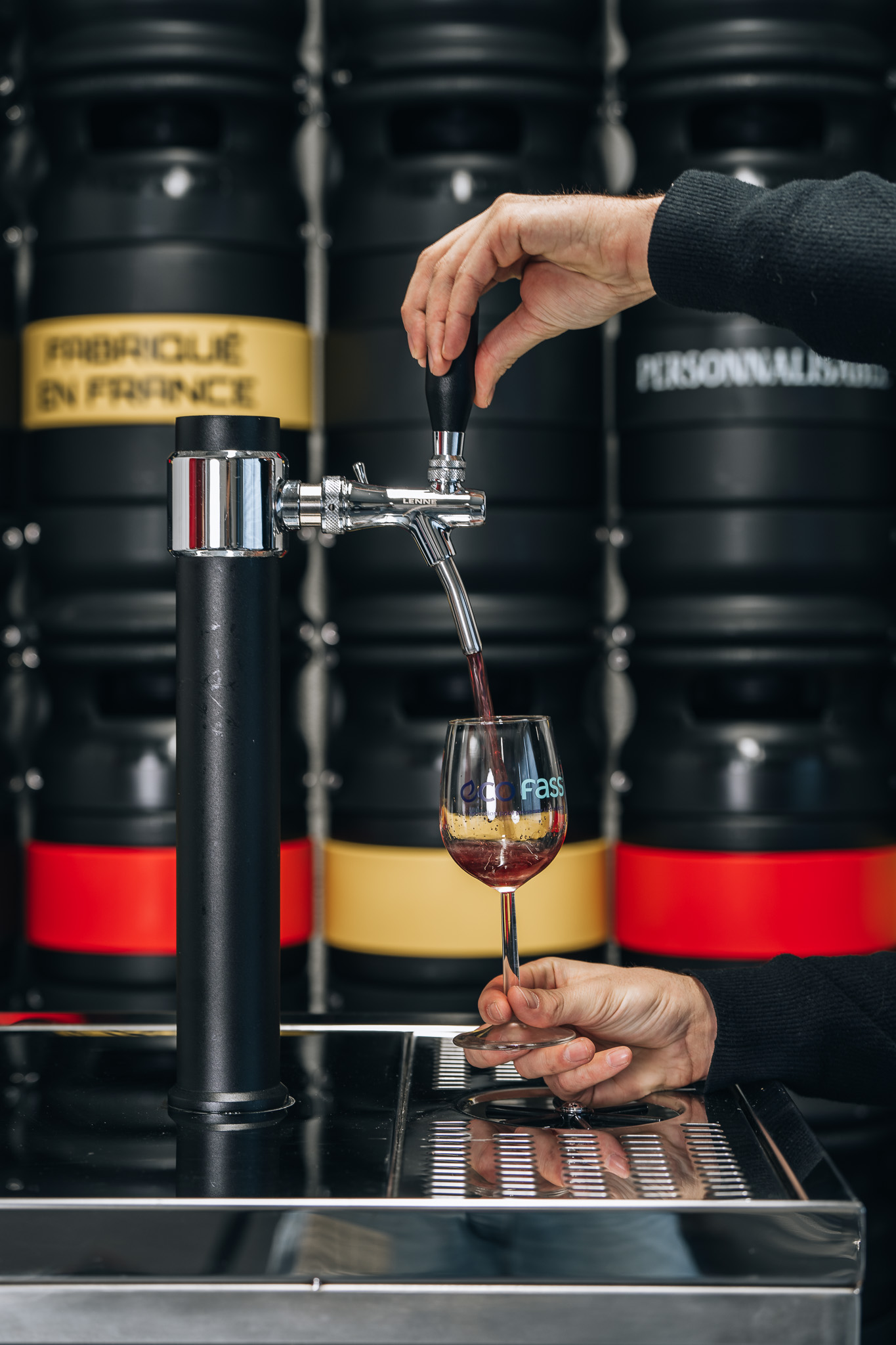 Fût réutilisable pour vin à la tireuse