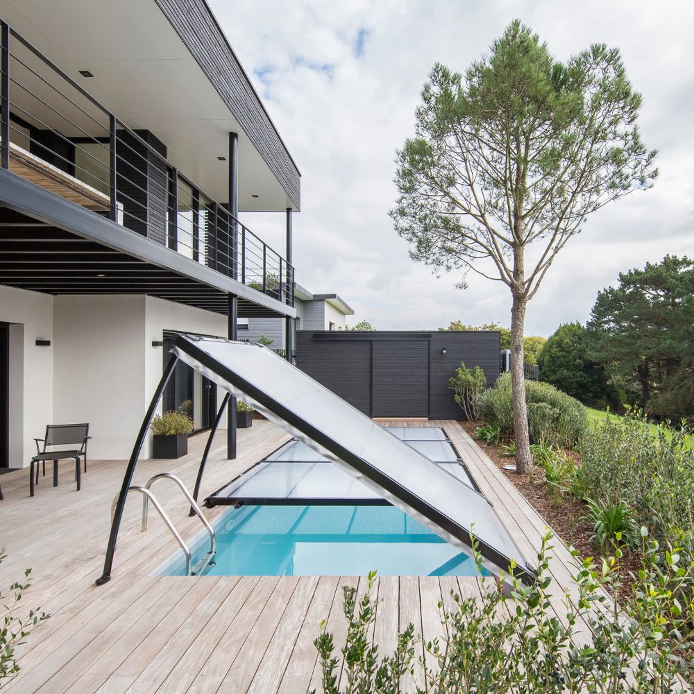 Abri de piscine plat amovible Abrisud