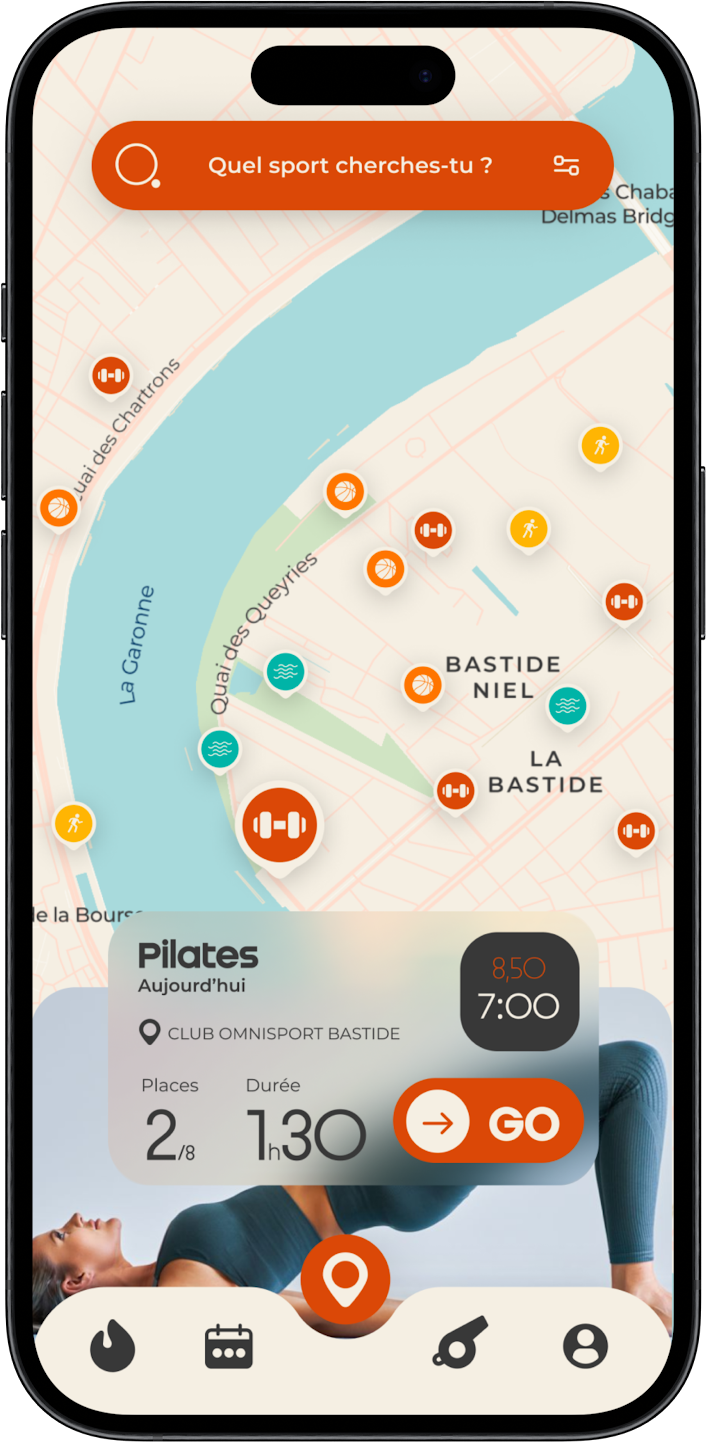Hopopope est une application de géolocalisation de cours de sports gratuits.
